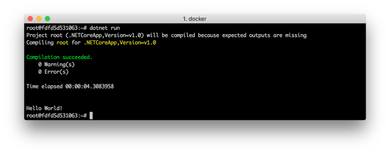 将.NET Core运行在Docker中-程序旅途