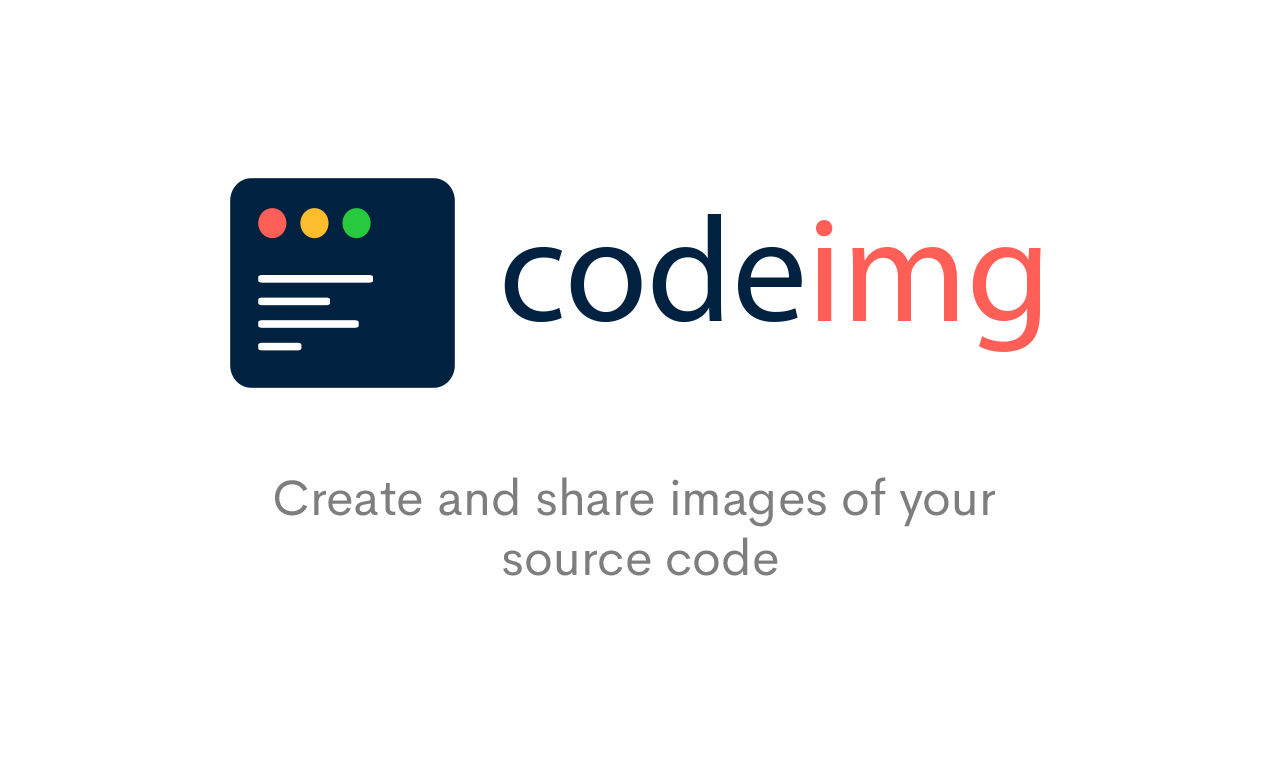 一款源代码生成图片工具Codeimg-程序旅途