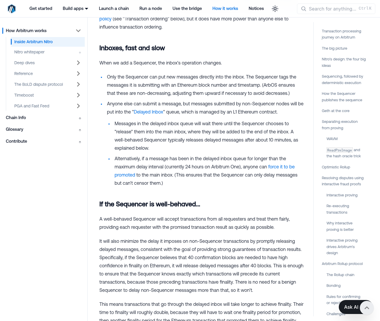 Arbitrum One 怎么运作:Inbox、重试与浏览器字段-程序旅途