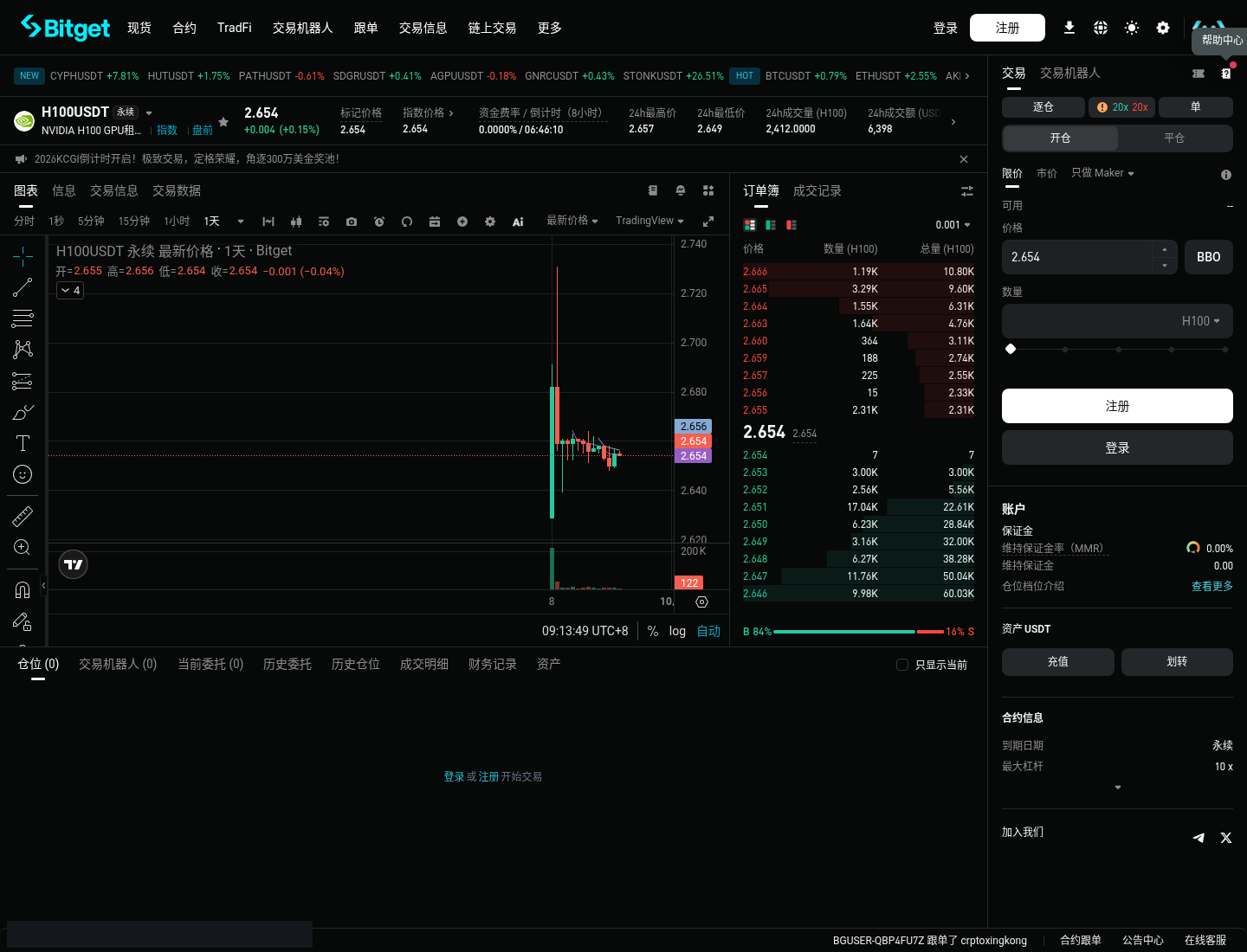 Bitget 算力盘前永续怎么开：H100/B200 入口、杠杆与下单-程序旅途