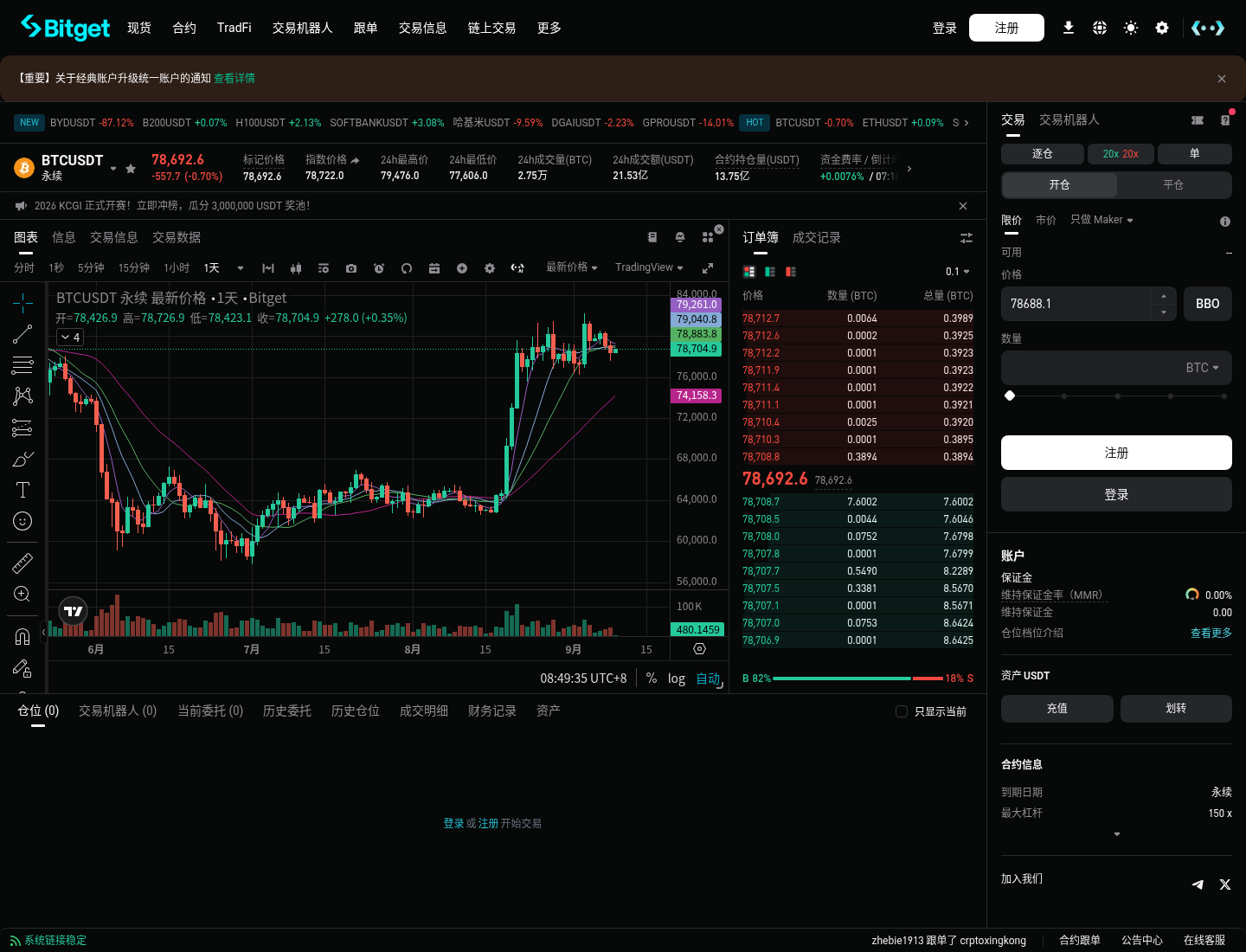 Bitget 合约杠杆怎么调:开仓前设置-程序旅途