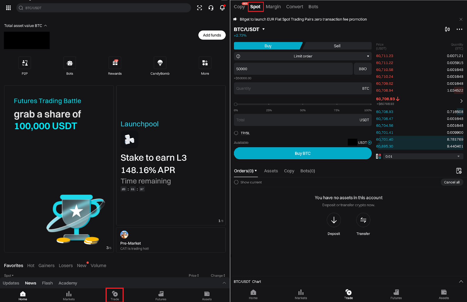 Bitget 现货怎么卖:USDT 交易对卖出步骤-程序旅途