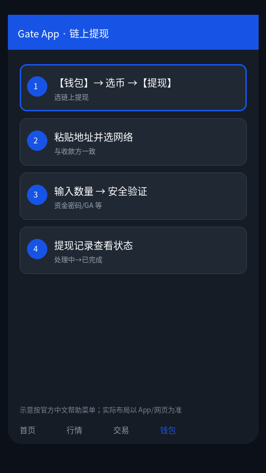 Gate 提现怎么操作:步骤与提现不到账排查-程序旅途