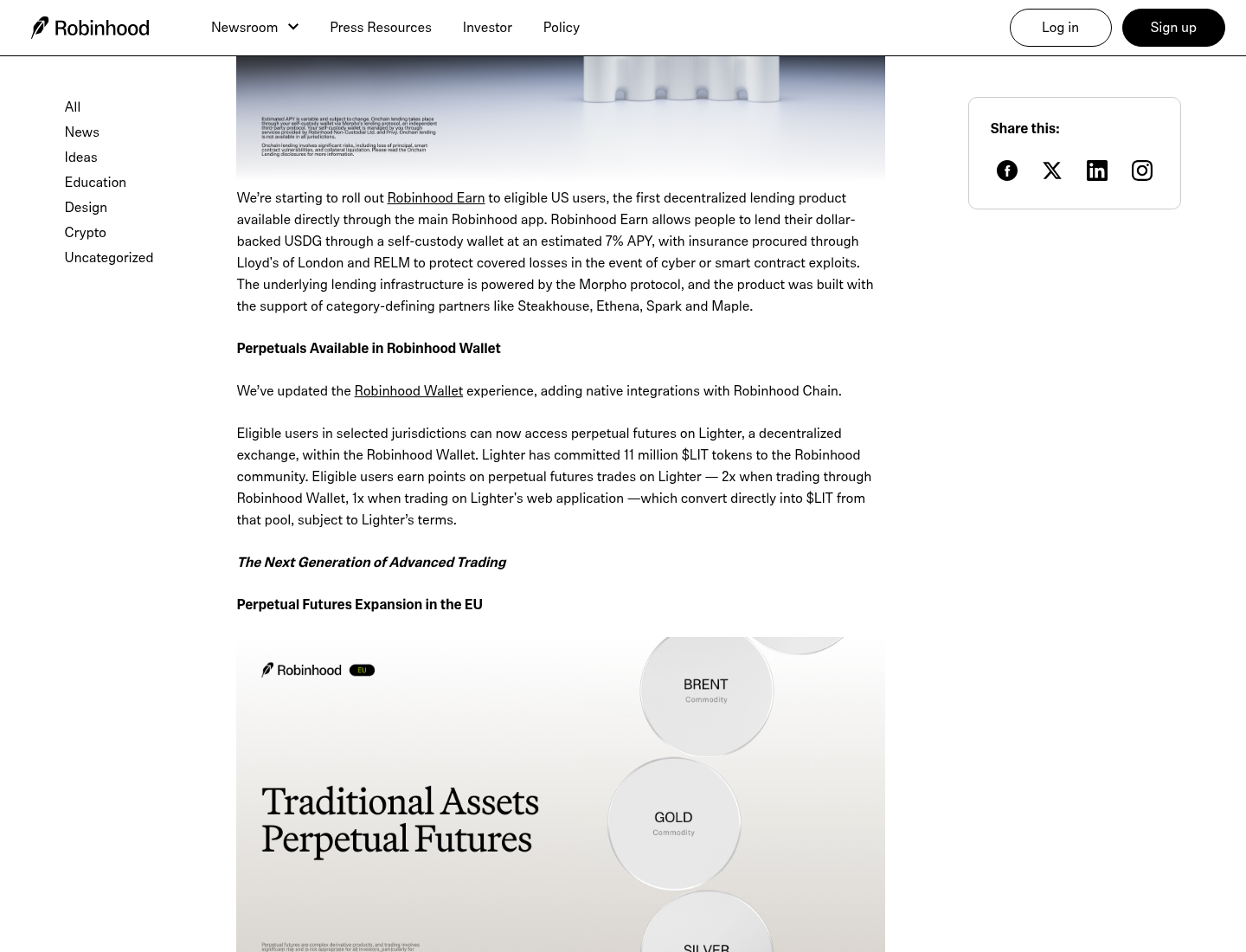 Robinhood Wallet 跟 Lighter 怎么拿积分:2 倍规则和地区限制-程序旅途