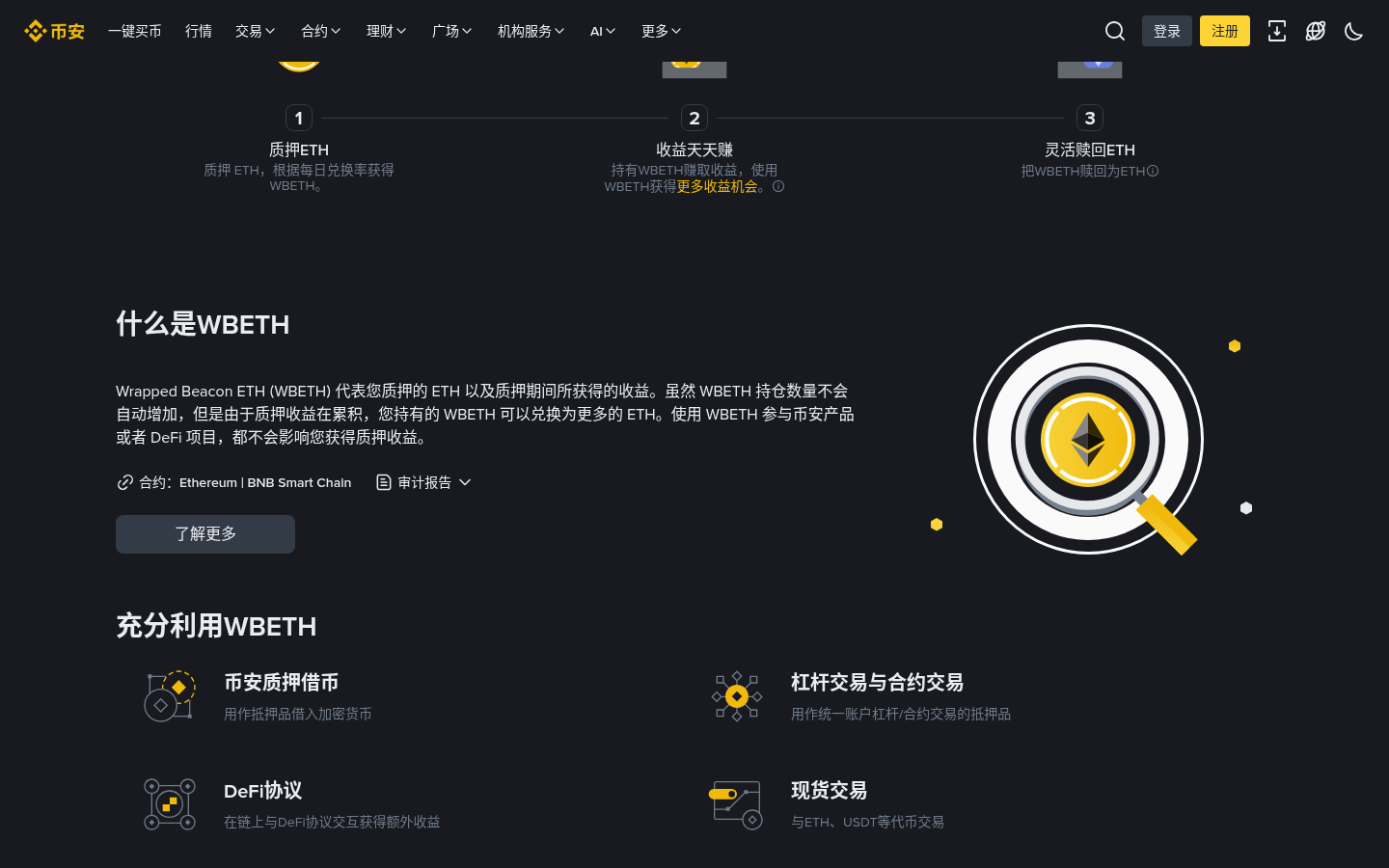 币安 ETH 质押怎么做:WBETH 申购、兑换率与赎回-程序旅途