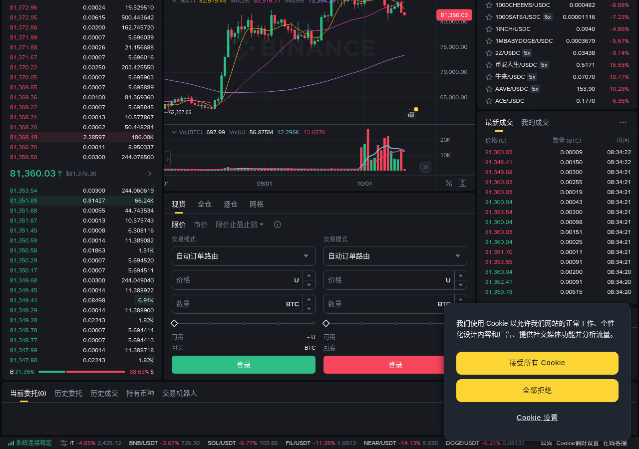 币安现货自动订单路由怎么开:交易模式入口、U 对与和手动两段兑换差在哪-程序旅途