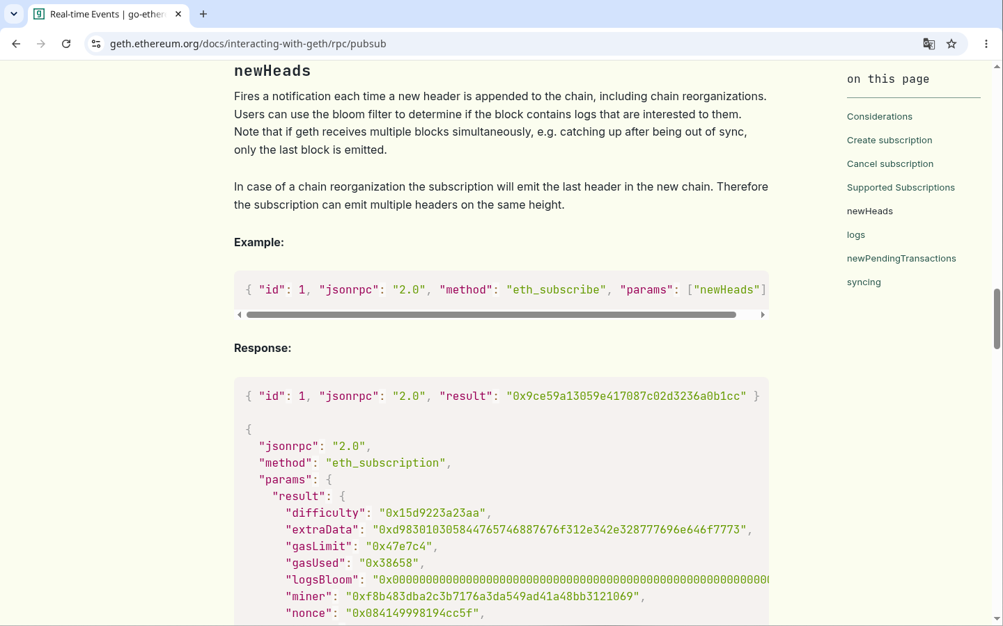 WebSocket 订阅读:newHeads 与 logs 订阅-程序旅途