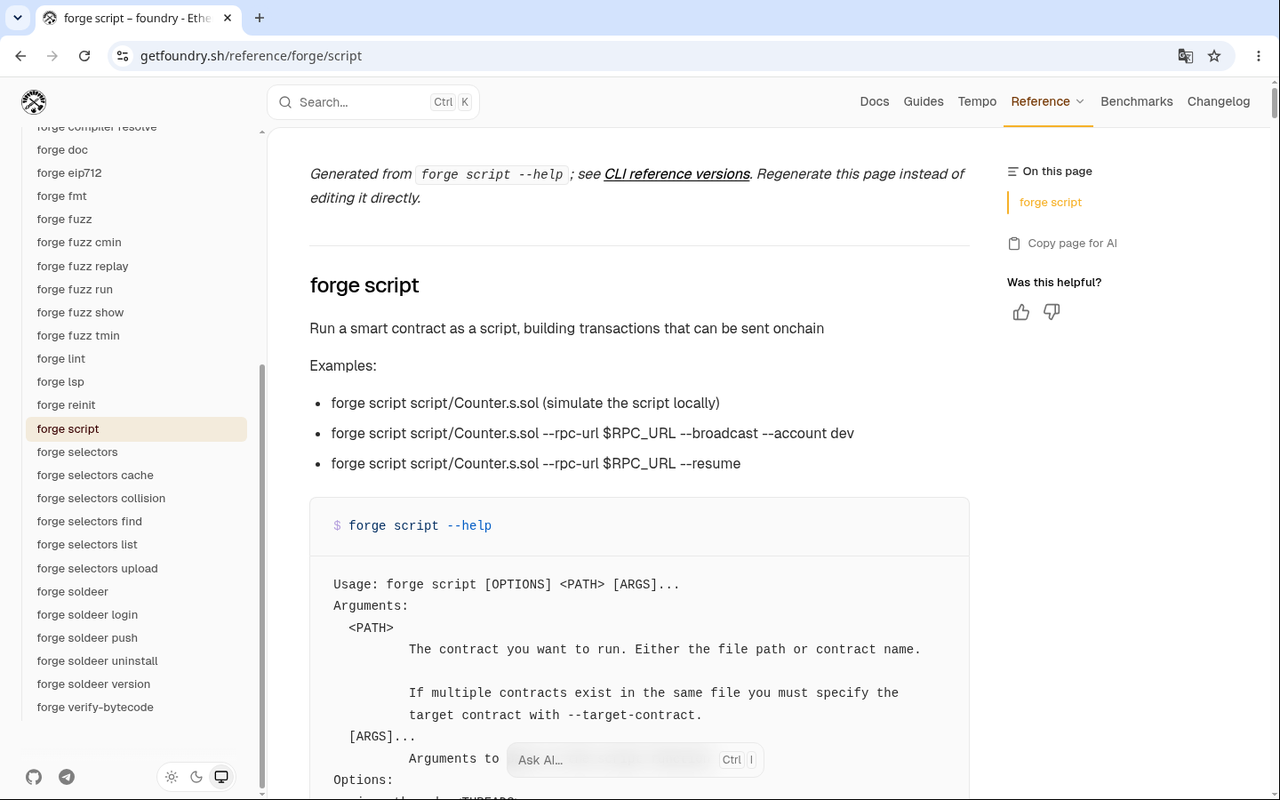 Foundry forge script:本地脚本部署结构怎么跑-程序旅途