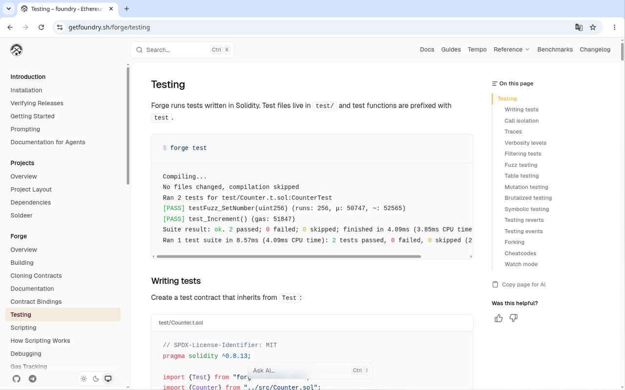 Foundry forge 入门:init、test 与 trace 怎么跑通-程序旅途