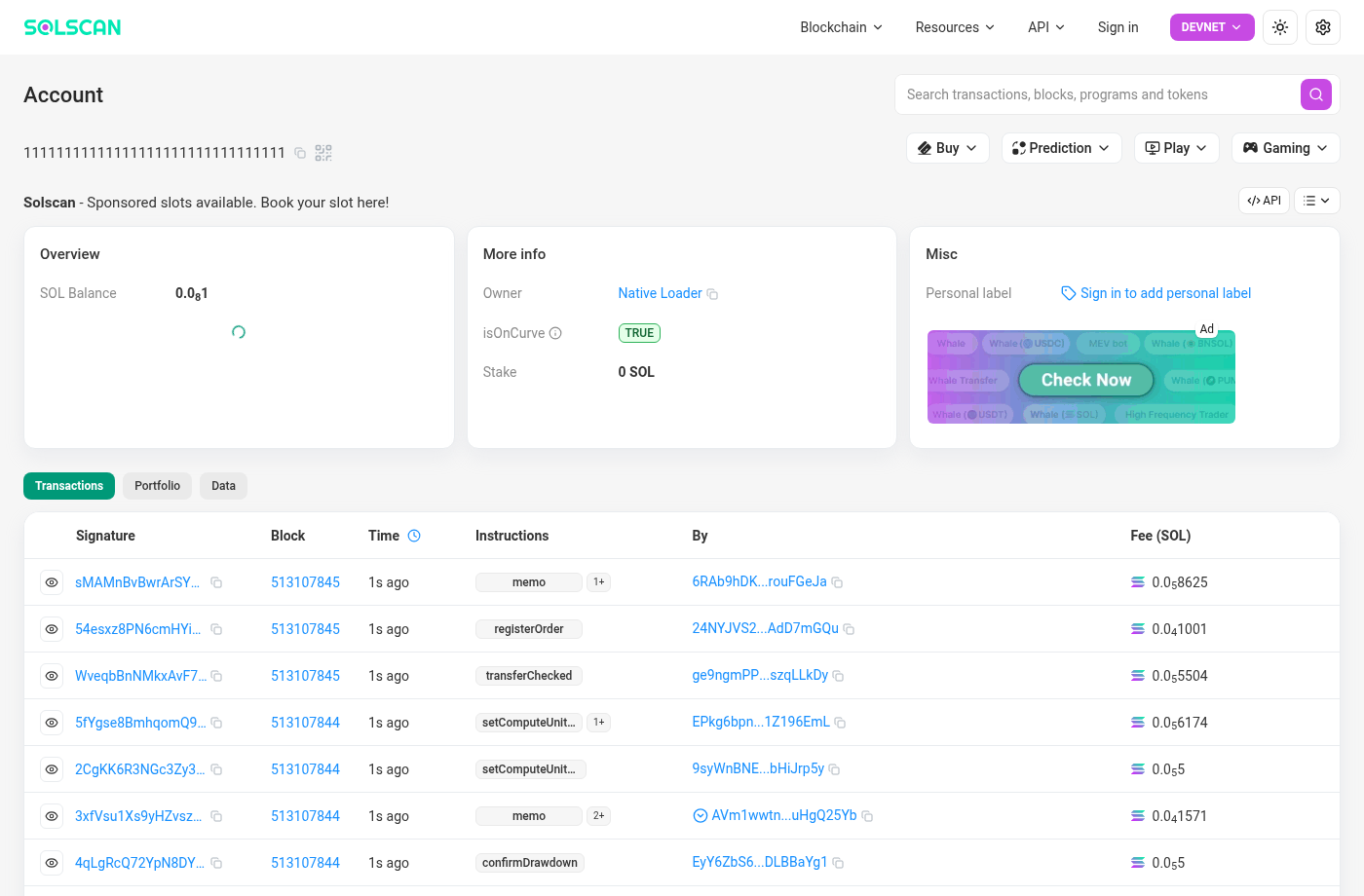 @solana/web3.js:连 Devnet 与读余额-程序旅途