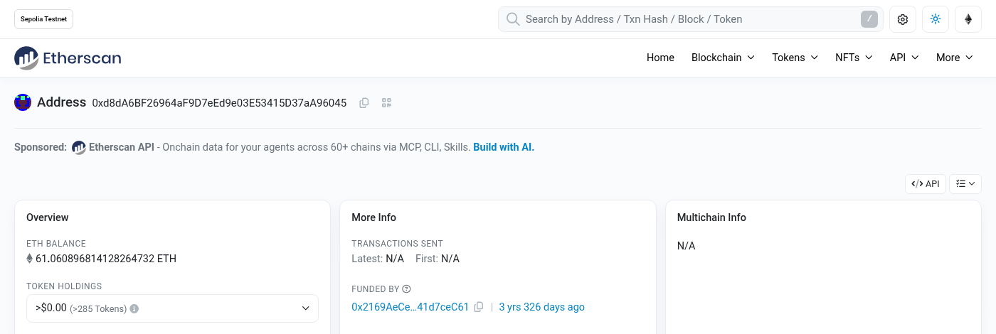 web3.py 连 Sepolia:HTTPProvider、读余额与本地账户-程序旅途
